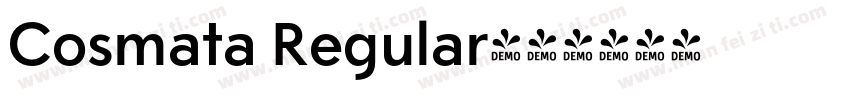 Cosmata Regular字体转换